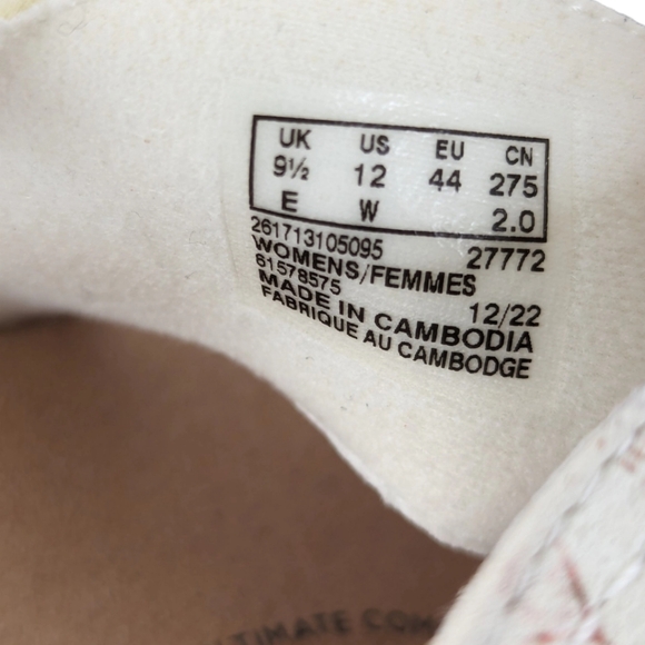 Clarks Collection Leather/Textile Cork Wedges Rose Erin Pink Floral - 12W - Picture 4 of 12